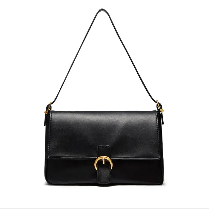 Retro Black Underarm Bag 2026 Large Capacity - Image 6