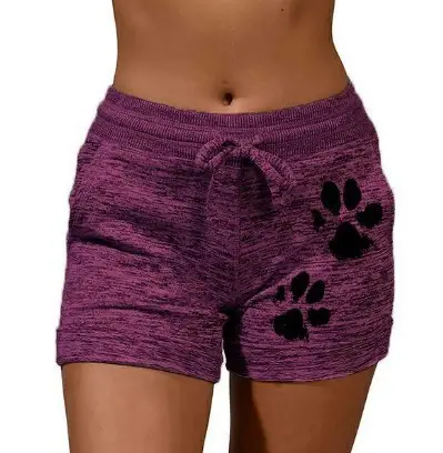 Women Marbled Yoga Shorts Quick Dry Gray - Image 9