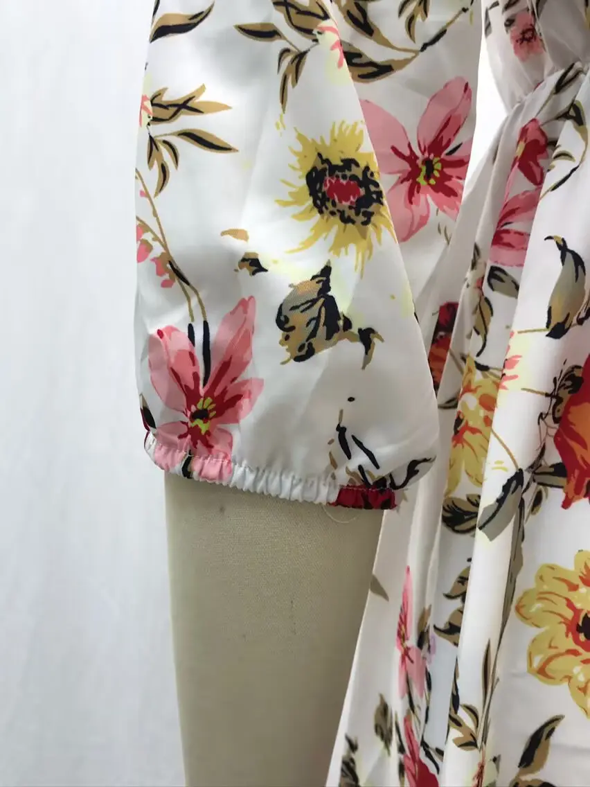 Black Floral Swing Dress Large Size for Women — feature 20