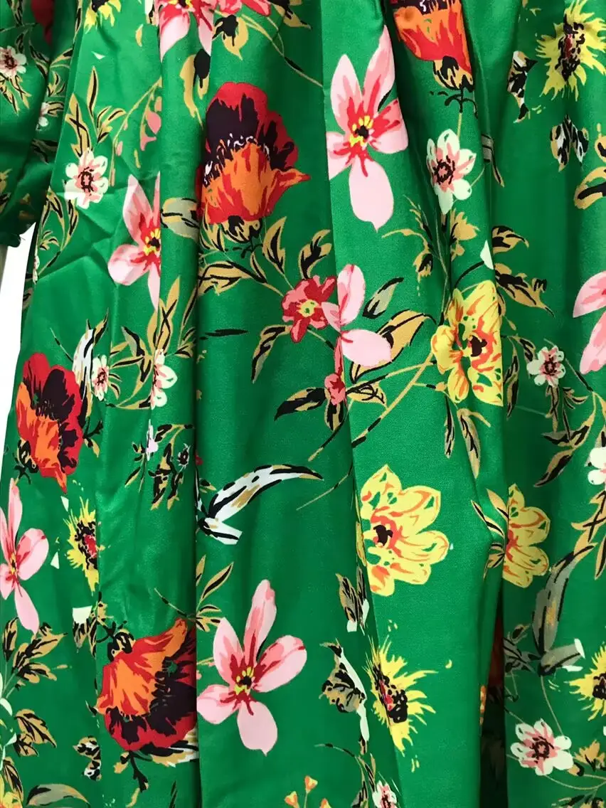 Black Floral Swing Dress Large Size for Women — feature 27