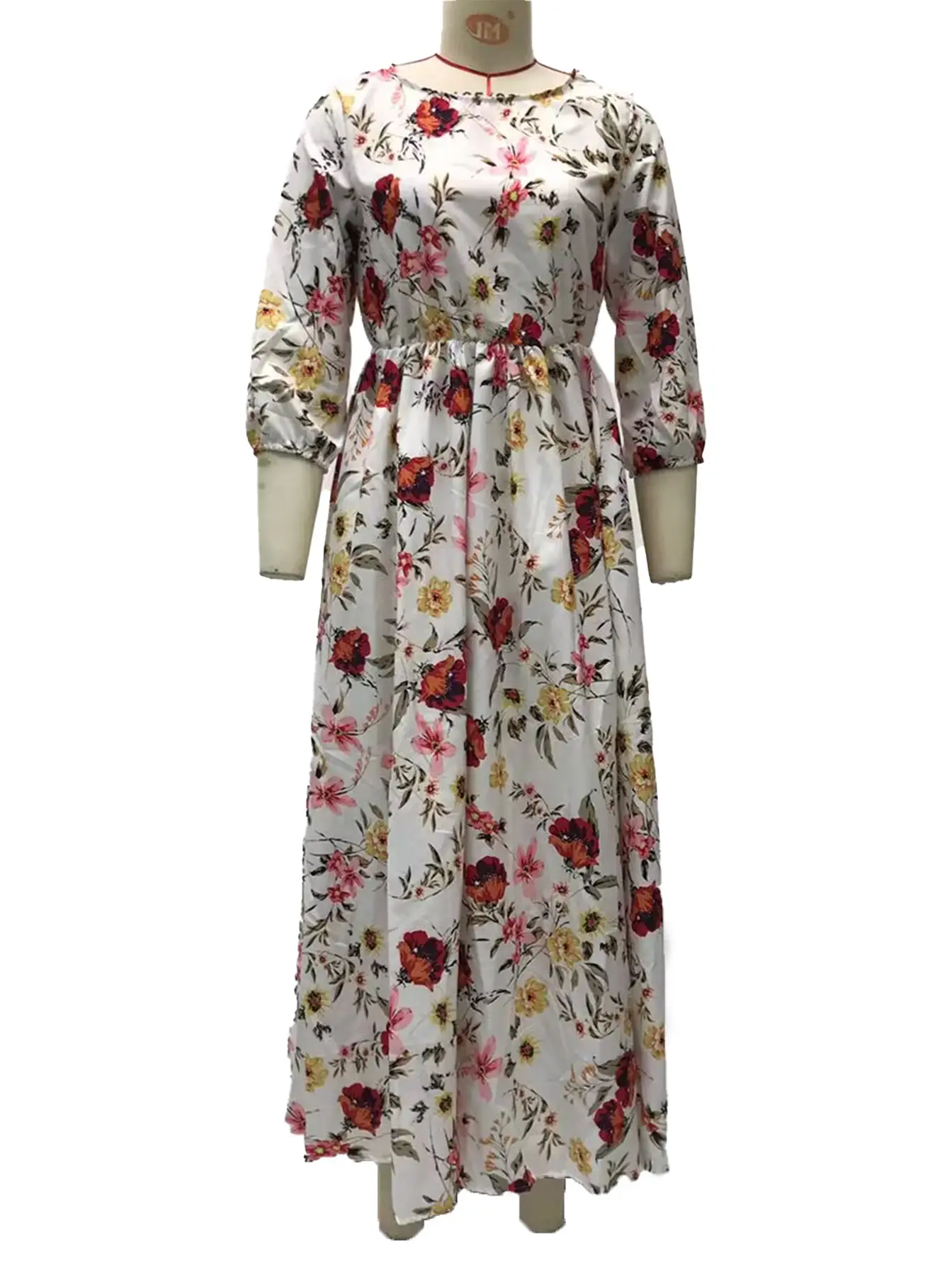 Black Floral Swing Dress Large Size for Women — feature 9