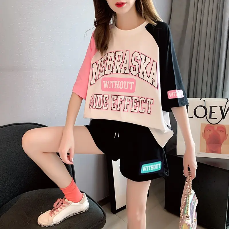 Women Casual Shorts Set White Black Summer 2026 - Image 6