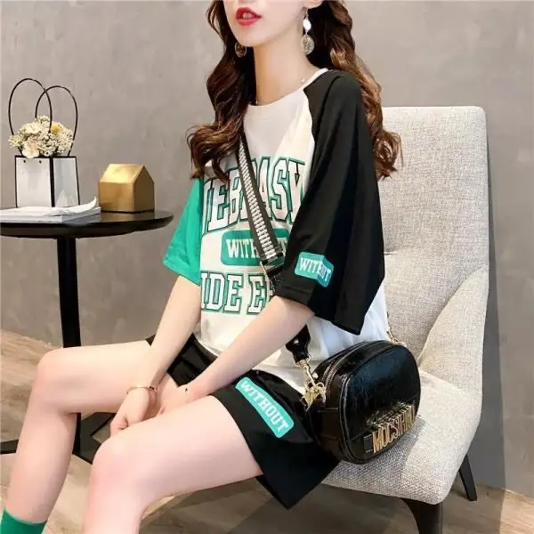 Women Casual Shorts Set White Black Summer 2026 — feature 3