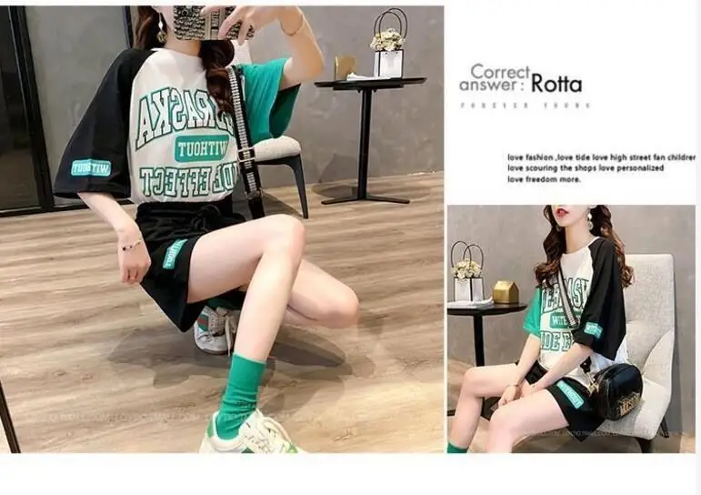 Women Casual Shorts Set White Black Summer 2026 — feature 4