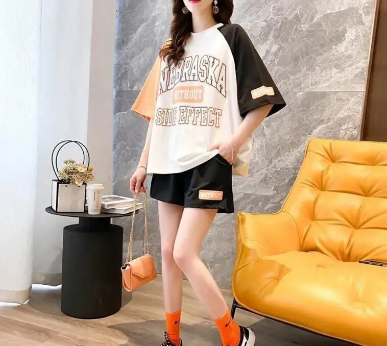Women Casual Shorts Set White Black Summer 2026 — feature 6