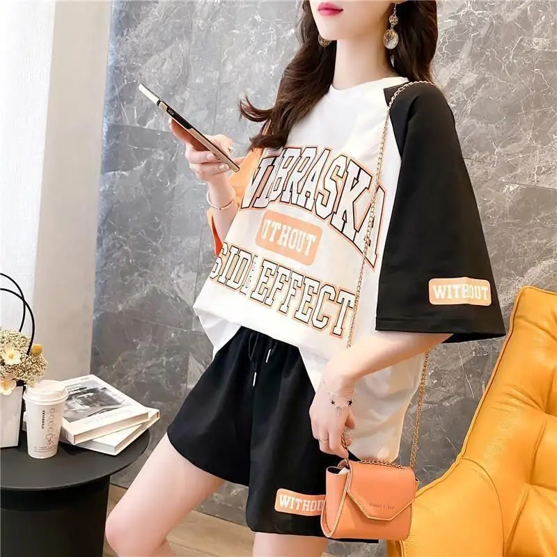 Women Casual Shorts Set White Black Summer 2026 — feature 9