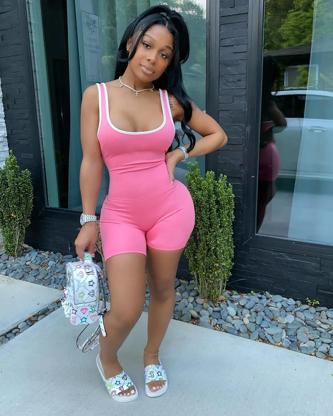 2024 Summer Yellow High Waist Slim Fit Jumpsuit Women - Image 2
