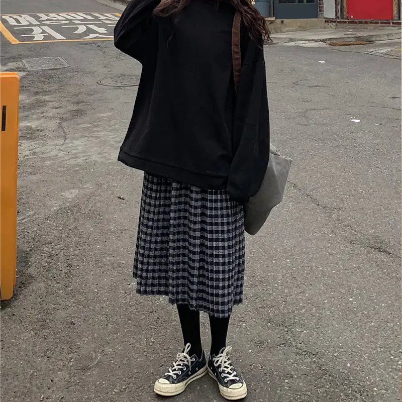 Women's Cotton Loose Sweatshirt White Spring Autumn - Image 8