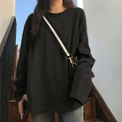 White Long Sleeve T-Shirt for Women Autumn 2025 - Image 6