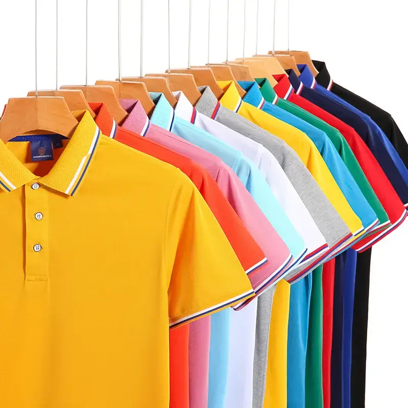 Silk Cotton Polo Shirt Black with Logo Print - Image 15