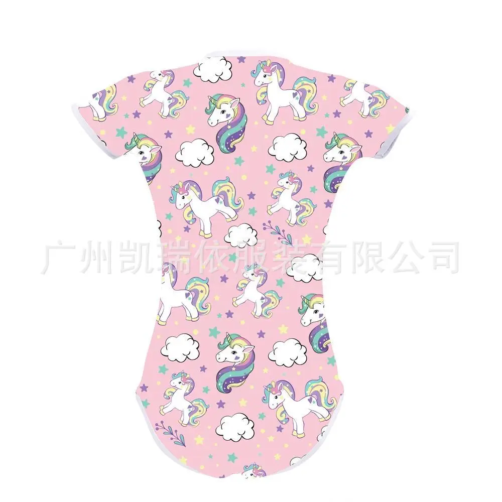 2023 Baby Printed Diaper Shorts White Rocket Sun Pattern
