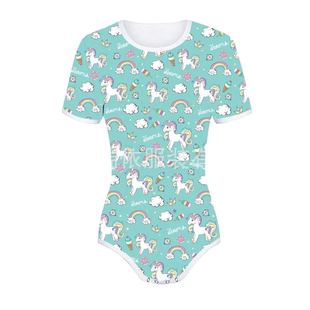 2023 Baby Printed Diaper Shorts White Rocket Sun Pattern
