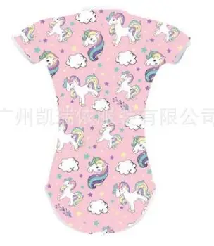 2023 Baby Printed Diaper Shorts White Rocket Sun Pattern