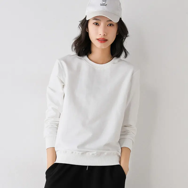 Women Yellow Cotton Round Neck Sweater Lazy Style - Image 11