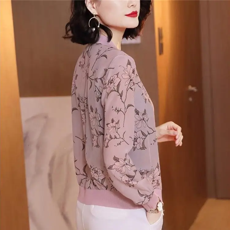 Women Printed Sun Protection Jacket Cardigan Top Large Size - Image 40