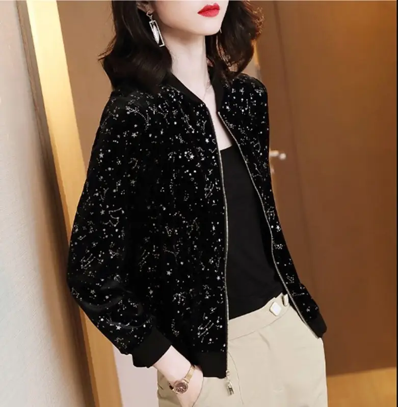 Women Printed Sun Protection Jacket Cardigan Top Large Size - Image 3