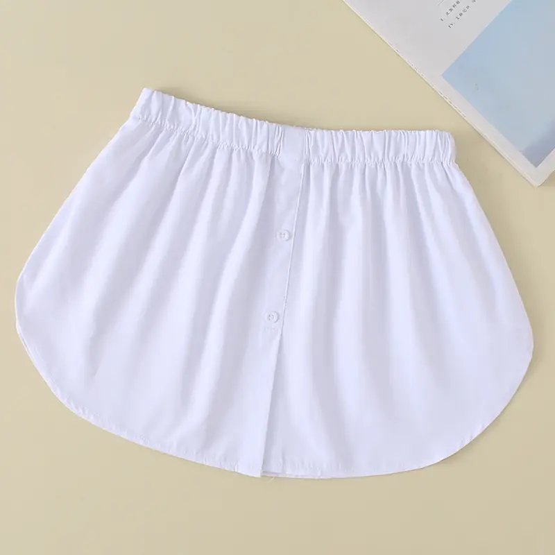 White Elastic Ruffled Skirt for Women - Image 5