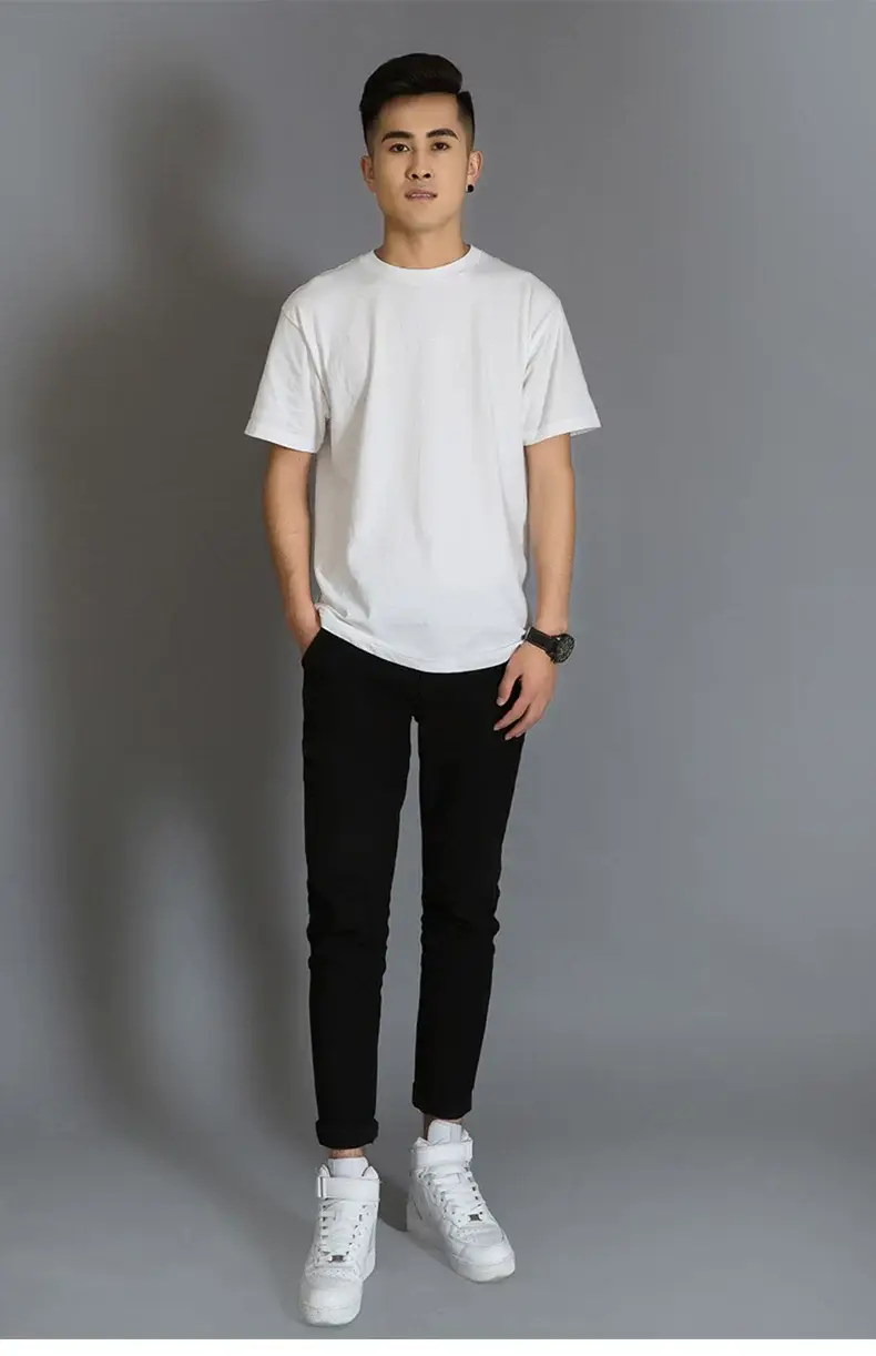 Men Heavy Cotton T-Shirt Olive Green M — feature 10