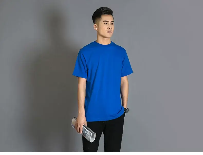 Men Heavy Cotton T-Shirt Olive Green M — feature 11