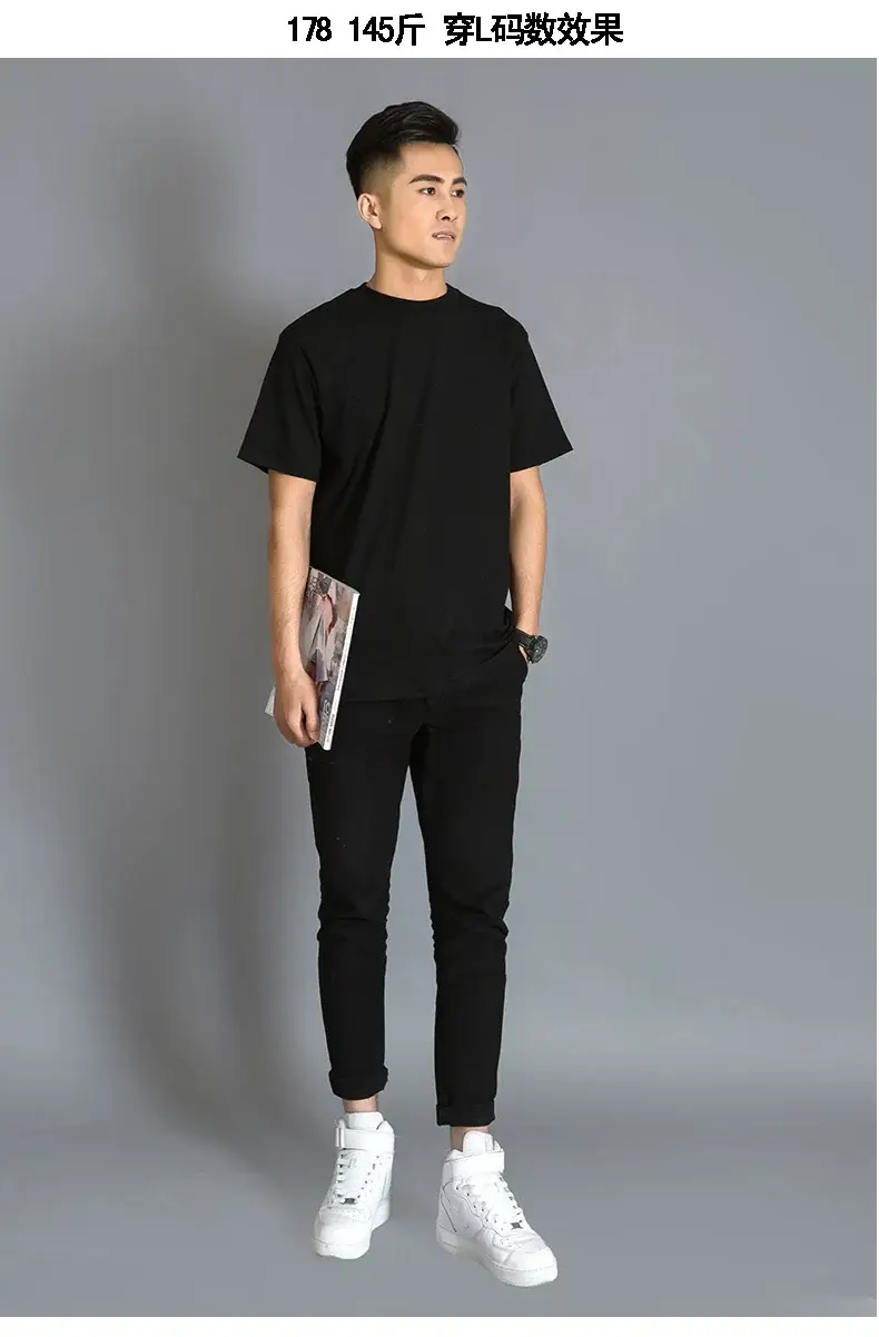 Men Heavy Cotton T-Shirt Olive Green M — feature 9