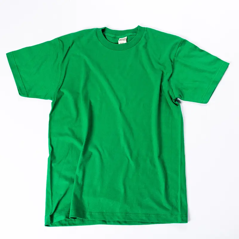 Men Heavy Cotton T-Shirt Olive Green M - Image 4