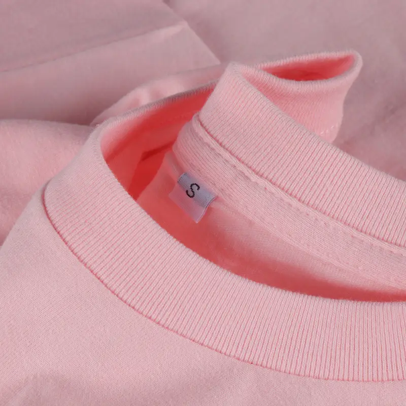 Men Cotton Plain Pink T-Shirt Jacket 230g - Image 19