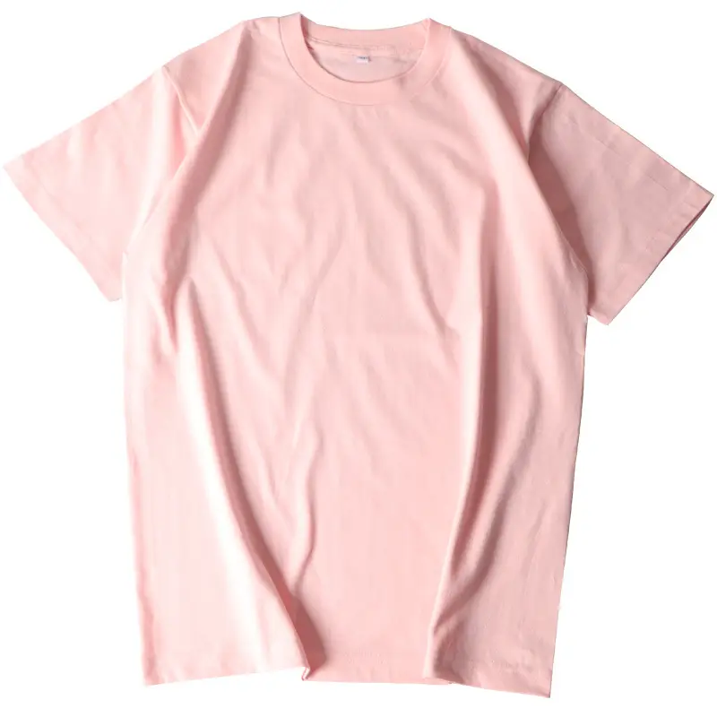 Men Cotton Plain Pink T-Shirt Jacket 230g - Image 21