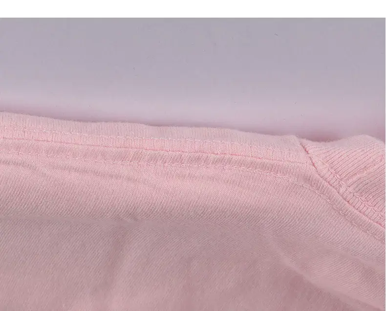 Men Cotton Plain Pink T-Shirt Jacket 230g — feature 15