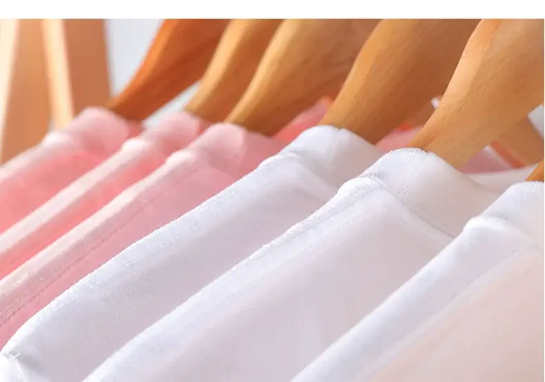 Men Cotton Plain Pink T-Shirt Jacket 230g — feature 18