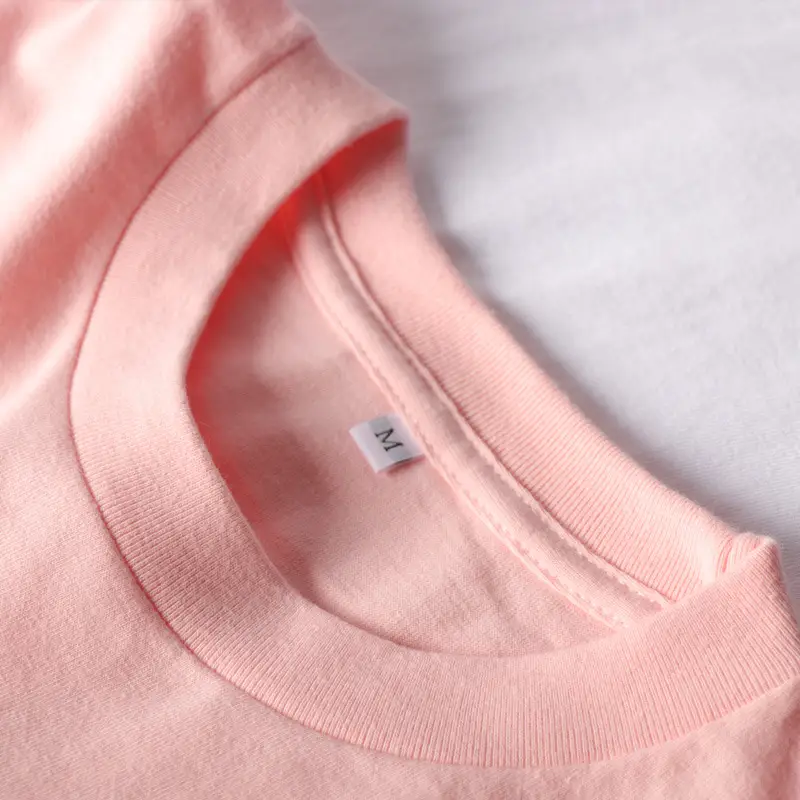 Men Cotton Plain Pink T-Shirt Jacket 230g - Image 2