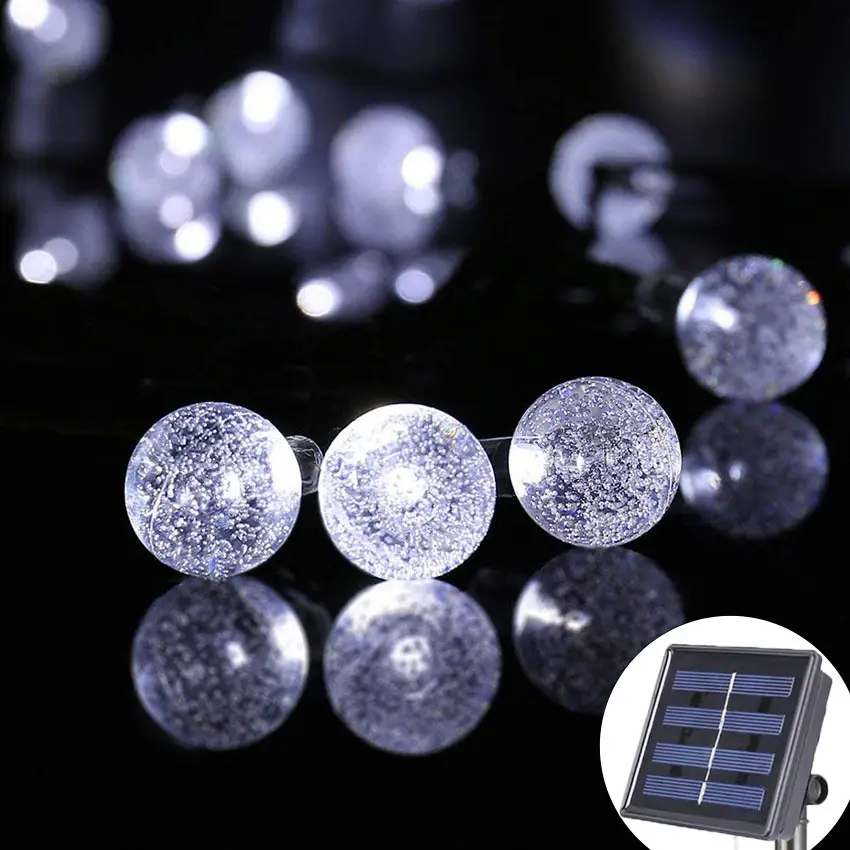 Solar LED Bubble String Lights for Outdoor Use - Image 3