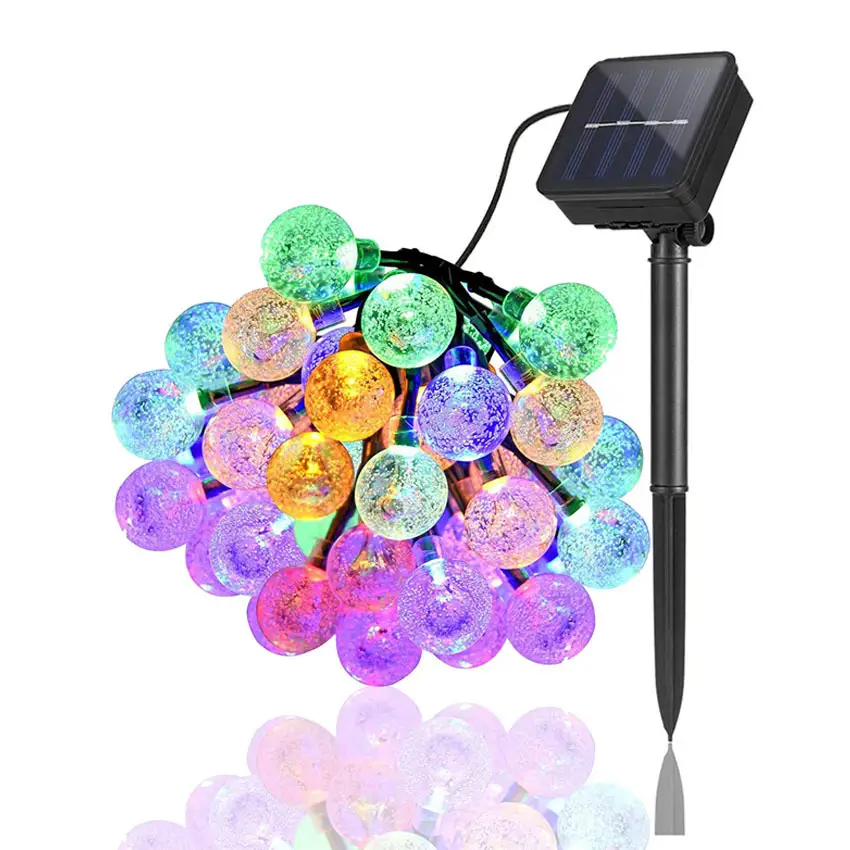 Solar LED Bubble String Lights for Outdoor Use - Image 5
