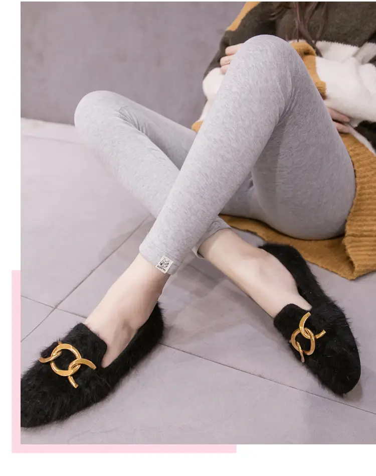 Grey Padded Leggings for Pregnant Women Spring Autumn Wear — feature 18