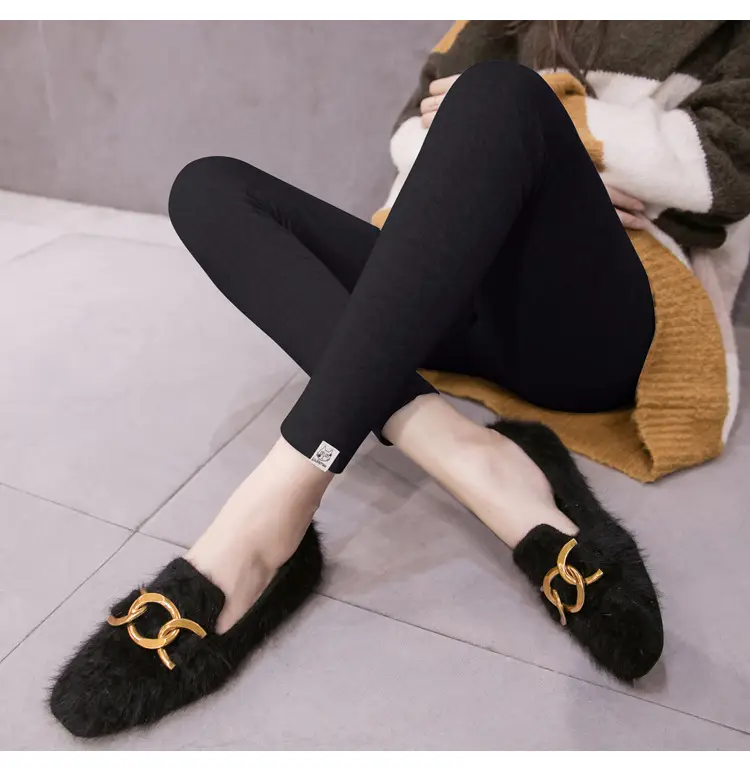 Grey Padded Leggings for Pregnant Women Spring Autumn Wear — feature 23