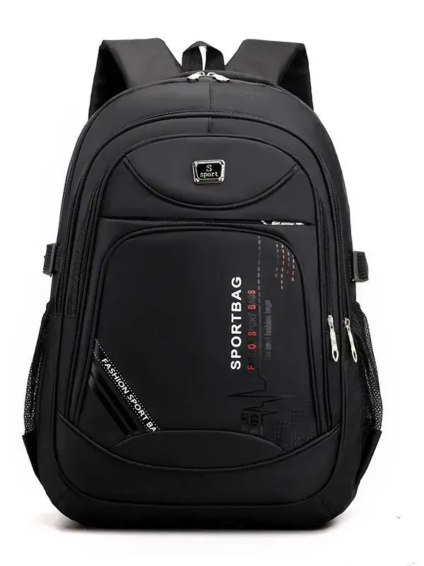 ShangTao Black Zipper Backpack for Students - Image 9