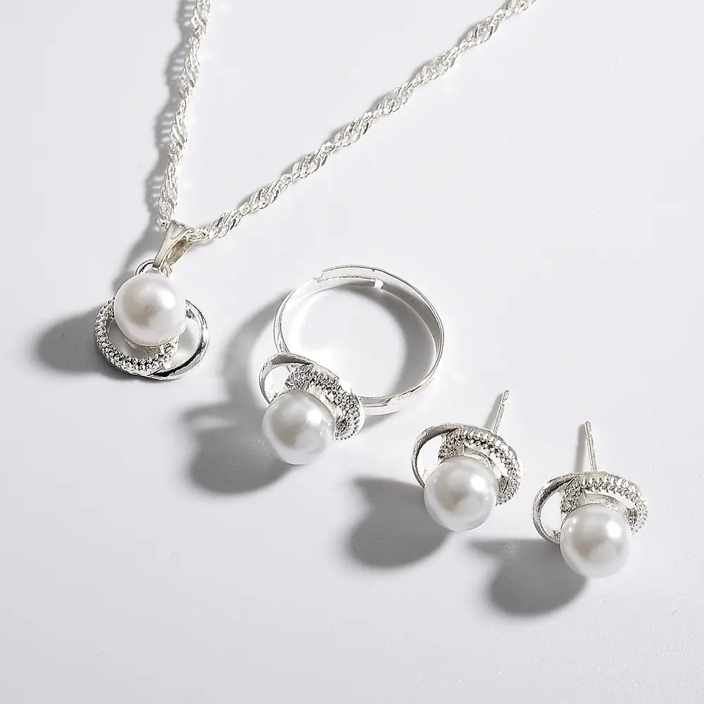 Cross-Country Pearl Earrings for Bridal Wear - Image 5