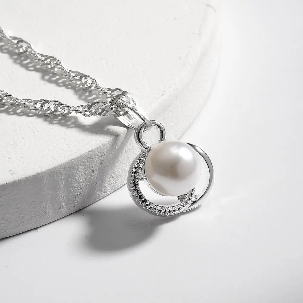 Cross-Country Pearl Earrings for Bridal Wear - Image 6