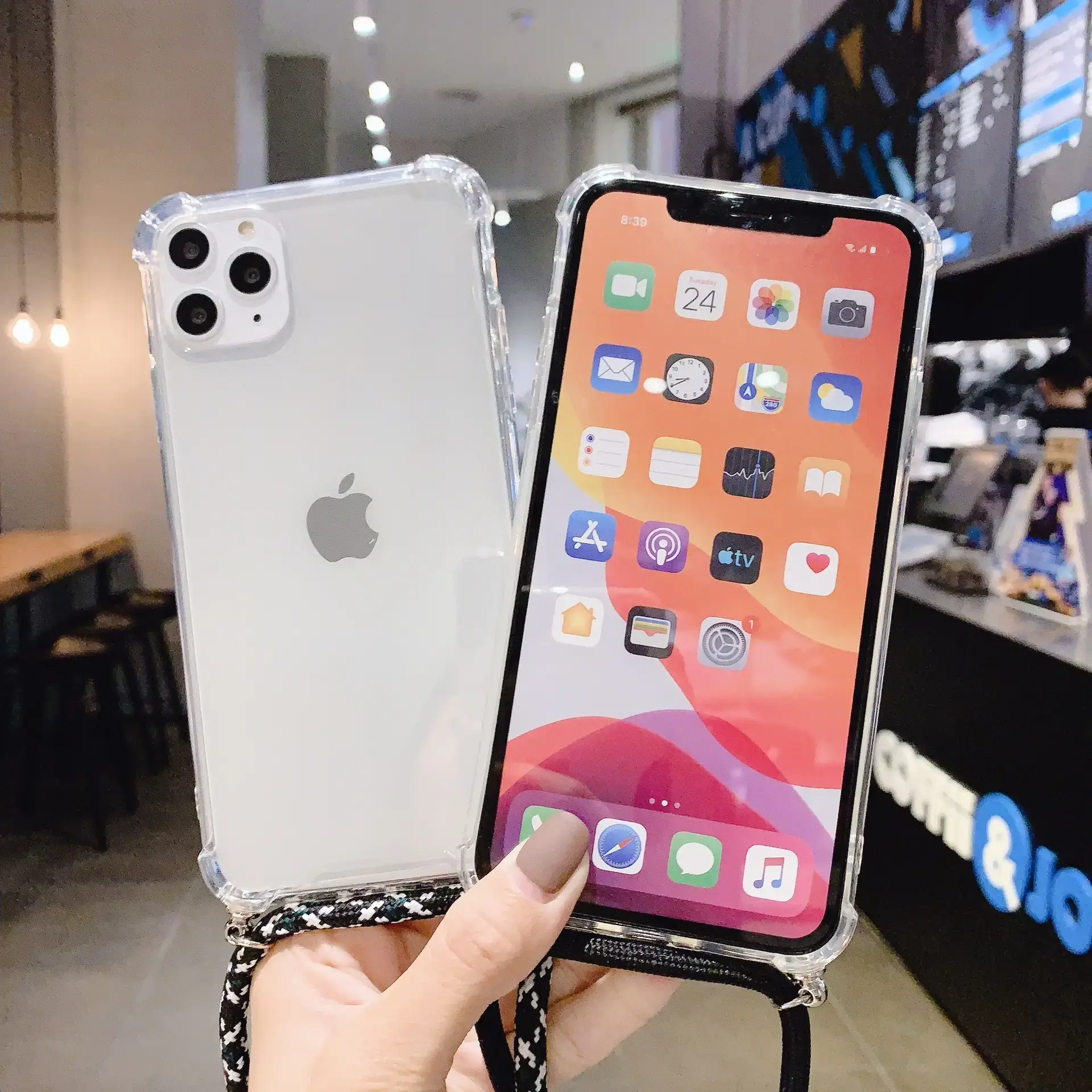Transparent iPhone14 Promax Crossbody Phone Case - Image 7