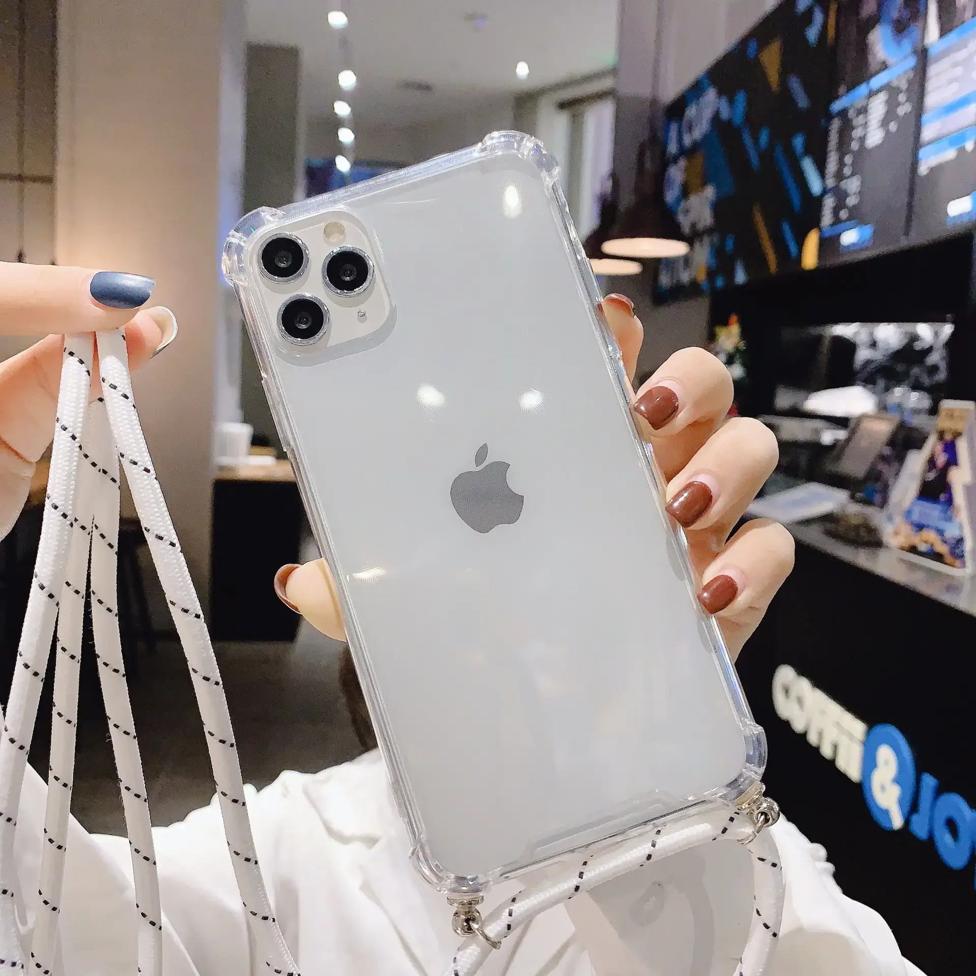 Transparent iPhone14 Promax Crossbody Phone Case - Image 9