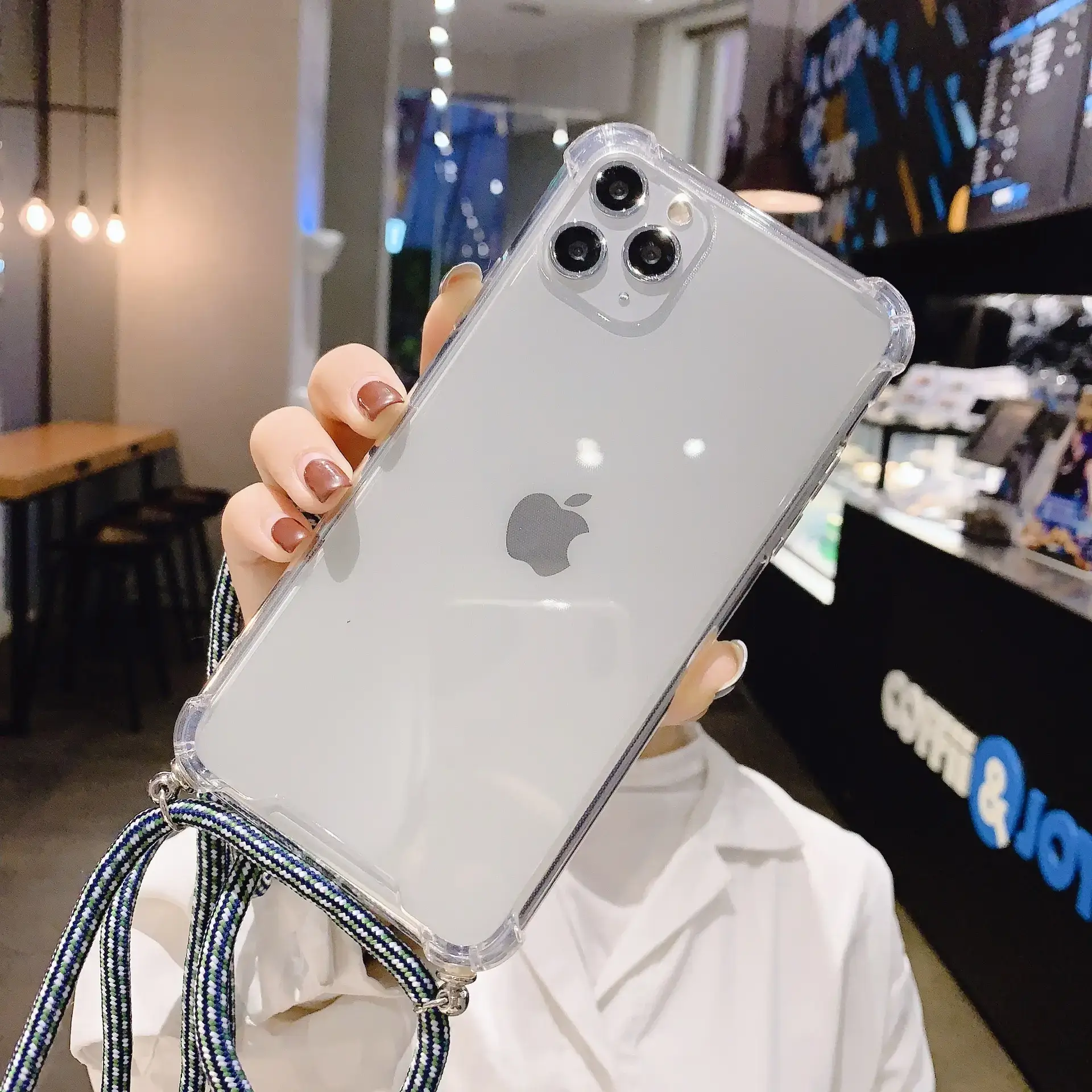 Transparent iPhone14 Promax Crossbody Phone Case - Image 4