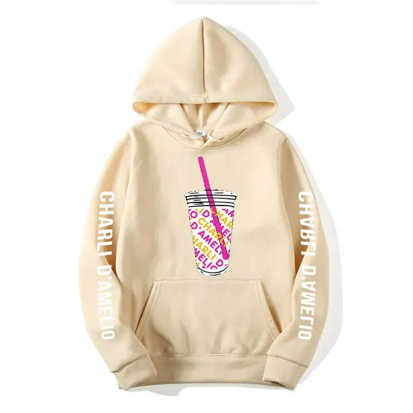 Charli D'Amelio Printed Hoodie Black Hoodie
