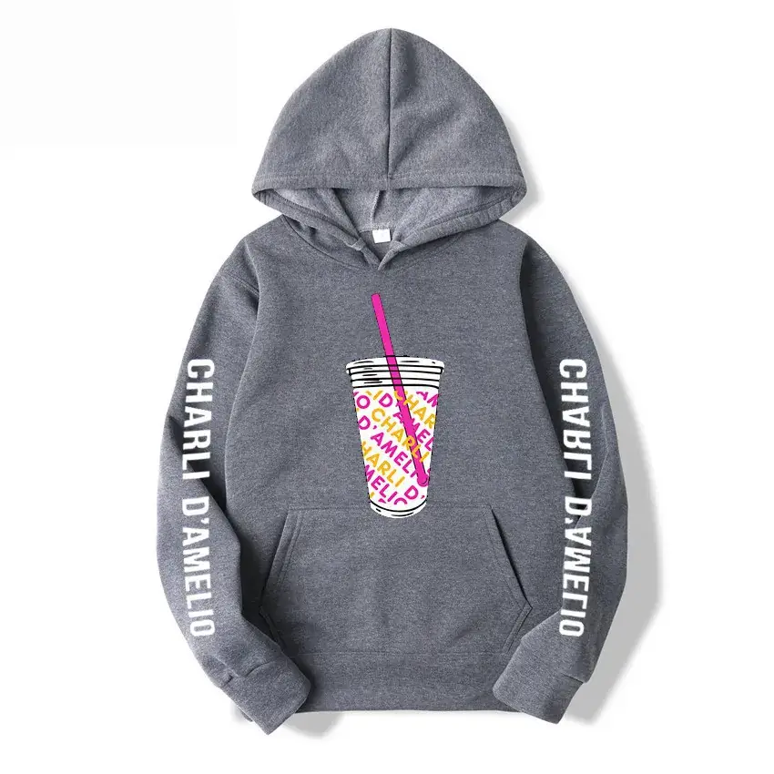 Charli D'Amelio Printed Hoodie Black Hoodie