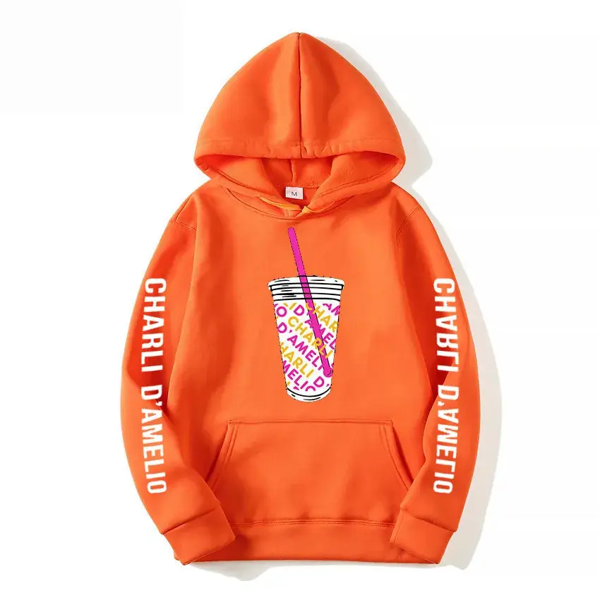 Charli D'Amelio Printed Hoodie Black Hoodie