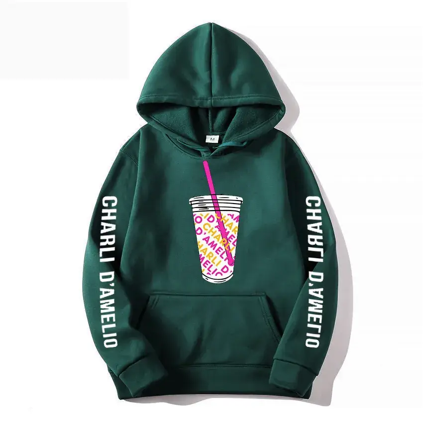 Charli D'Amelio Printed Hoodie Black Hoodie