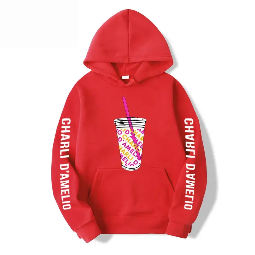 Charli D'Amelio Printed Hoodie Black Hoodie