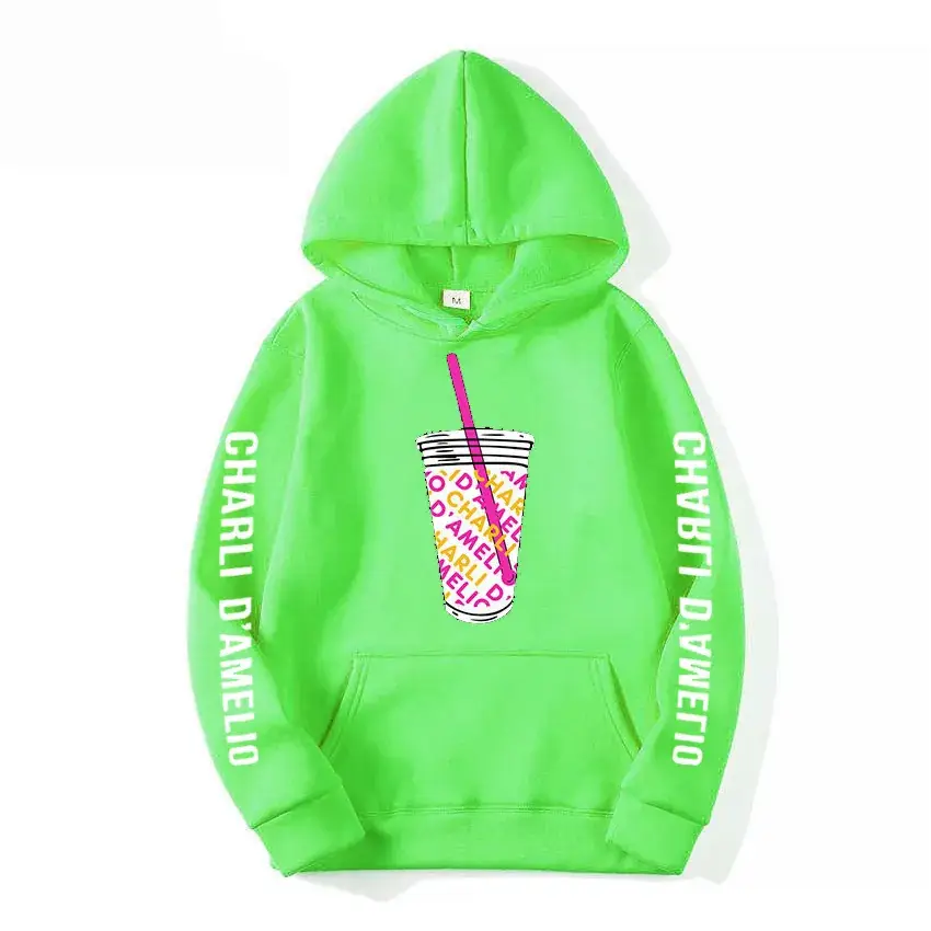 Charli D'Amelio Printed Hoodie Black Hoodie