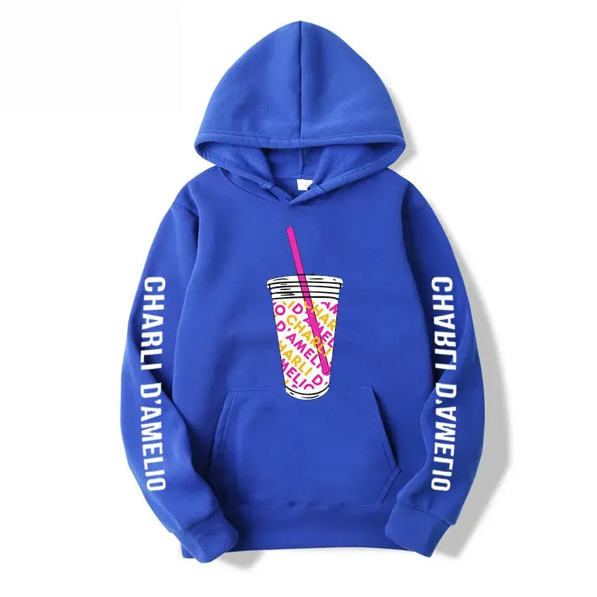 Charli D'Amelio Printed Hoodie Black Hoodie