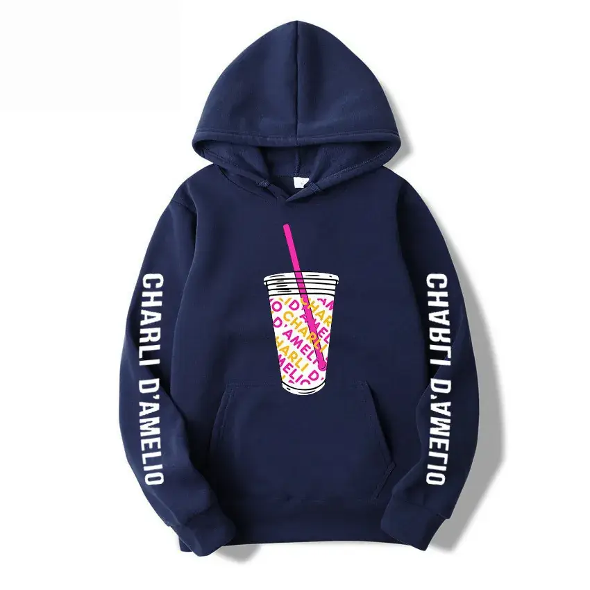 Charli D'Amelio Printed Hoodie Black Hoodie