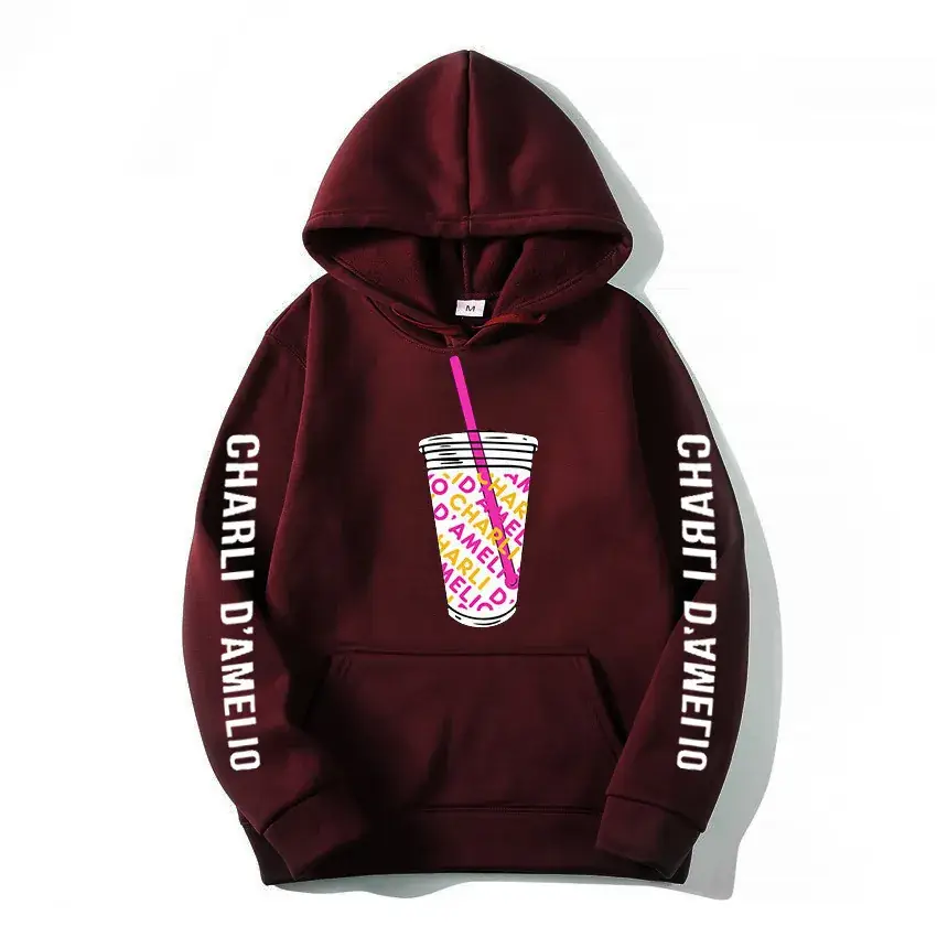 Charli D'Amelio Printed Hoodie Black Hoodie