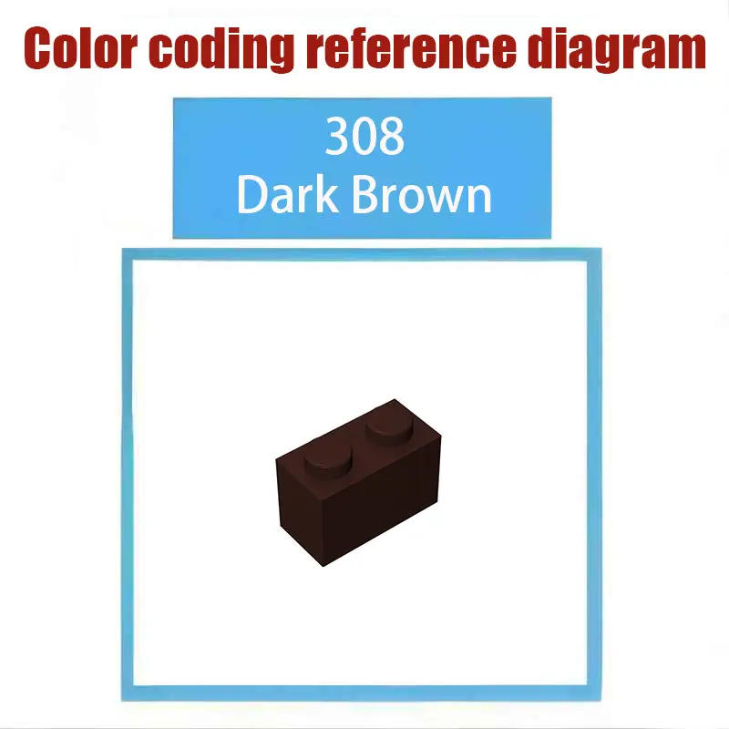 Lego 298 Gold Single Side Brick with Transfer Bump - Image 24